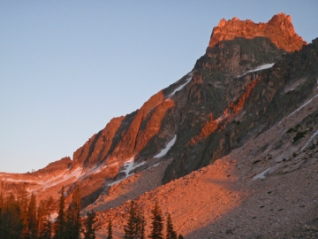 Evening light deep in the Sawtooths