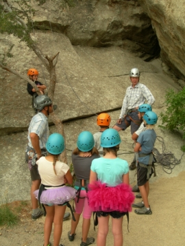 IFGMA guide Marc Hanselman gets the kids psyched