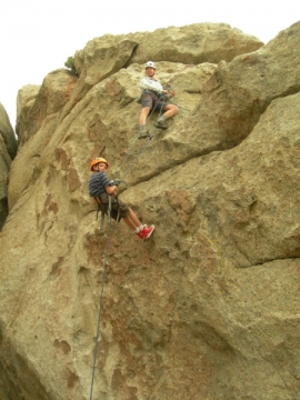 Rapelling!