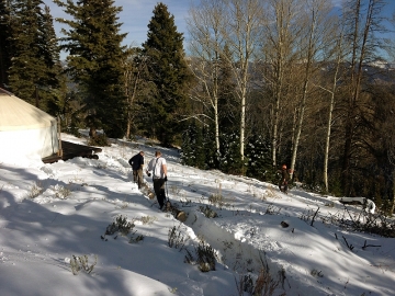 Skidding the old fashioned way