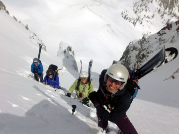 Nearing the top of Big Fatty