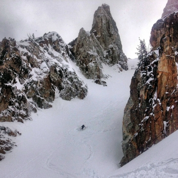 Skiing Big Fatty - in fat powder!