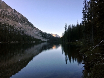 View from Hidden Lake across the South Fork of the Payette