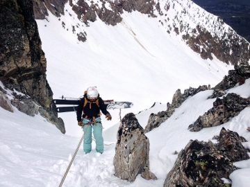 Learning rappelling skills
