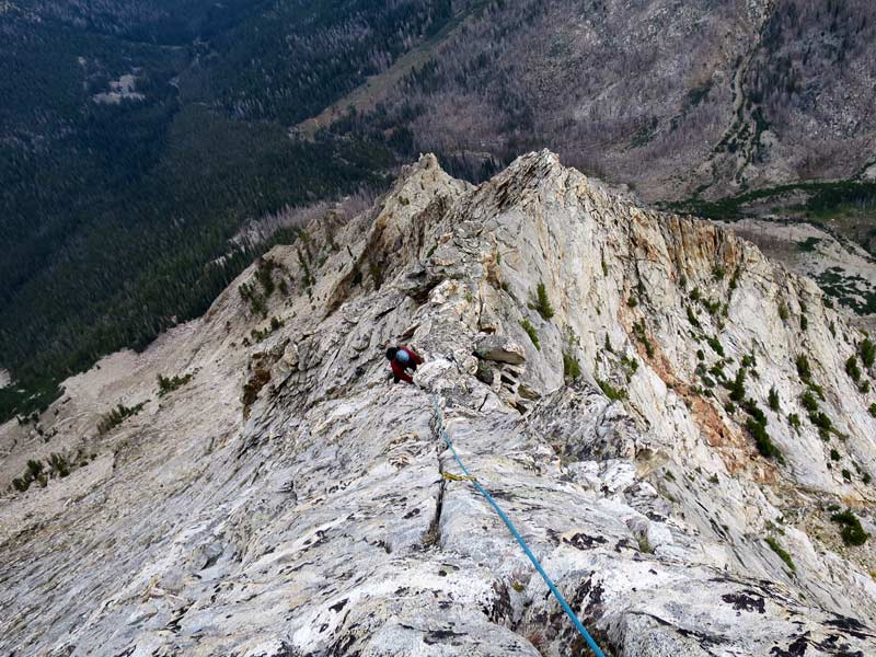 climb the broken arrow arete in idaho's pioneer mountains