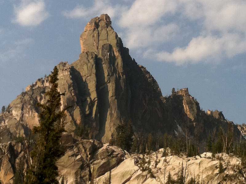 rock climbing in idaho's sawtooth mountains