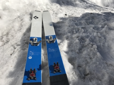 BD Helio 105 ski with Dynafit toe and Plum race heel