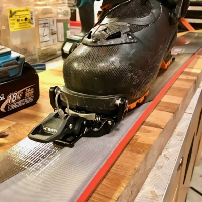 Atomic Backland ski, binding, and boot